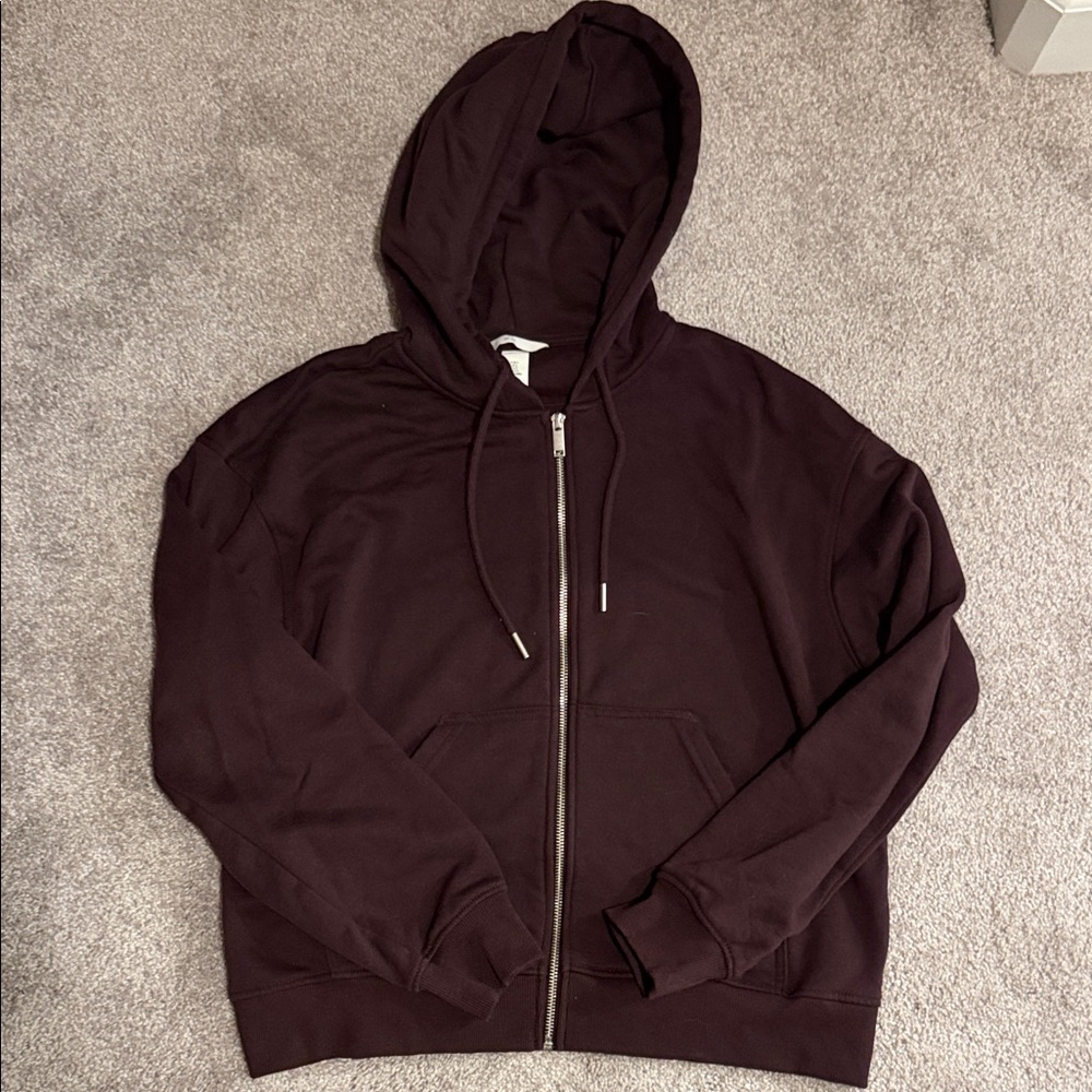 H & M zippered hoodie sz S